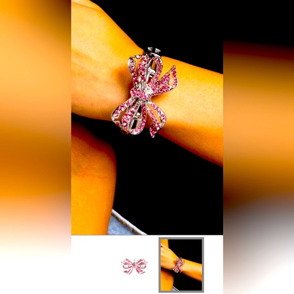 💖💖💖 “IT’S ALL A-BOW-T ME” PINK BRACELET ~ PAPARAZZI❗️💖💖💖 - Picture 4 of 4